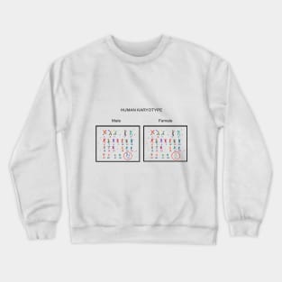 Human karyotype Crewneck Sweatshirt